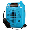 Ten degrees ShiDu SD-S611 UHF 1 second automatic matching wireless portable loudspeaker small bee teacher tour guide dedicated teaching waist hanging high power loudspeaker small speakers ocean blue