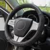 YooCar car steering wheel sets of leather car with a set of four seasons common Honda Fit Mazda Attic medium silver black 8006