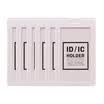 Deli 33382 Slide card holder work permit employee card vertical 6 loaded white