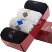 Heng Yuanxiang 4 pairs of men&39s sports cotton socks thickening in the tube warm terry men socks towel socks A211888