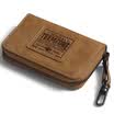 Ting chair teemzone men&women zipper key case cowhide car coin purse 801 rainforest series key case - brown