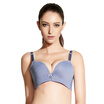 Tuo Mu gather no steel ring back of the chest on the back of the breasts to adjust the type of the United States back lace underwear QM7626 light blue 75C