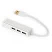 NVV UNH-F1 USB30 Fast Ethernet 3-port HUB Splitter Hub Wired Independent RJ45 Ethernet Port Converter Free Drive
