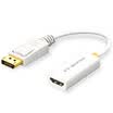 Shanze SAMZHE ZJX-160 DP to HDMI converter DisplayPort to HDMI female cable cable computer TV projector cable white