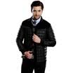 Heng Yuanxiang warm jacket men plus velvet cotton jacket can wear blue 170