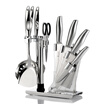 OAK OAK Stainless Steel Kitchen Cutter Set Knife Cutlery Spatula Spatula Knife Set Scissors Set
