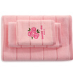 Sanli cotton embroidery rose fragrance scarf towel bath towel gift box three pieces of red plum color