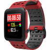 weloop CD music black wrist watch red&black