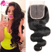 Virgin Indian Closure Body Wave Piece Indian Wet And Wavy Closure Cabelo Humano Cabelo Indiano 4x4 Lace Closure