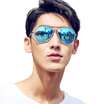 Parim sunglasses male polarized driving mirror yurt sunglasses driving sunglasses 11005 nickel white frame - gray sheets are white ice blue REVO
