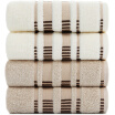 Sanli cotton high terry ribbed jacquard towel 4 installed face wash towel independent packaging 34 × 75cm