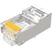 Shanze SAMZHE SJ-P6050 engineering grade six Gigabit network shield crystal head 50 box RJ45 cable 8P8C cable connector FTP copper shell