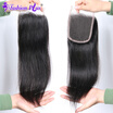 Brazilian Straight Hair Lace Closure Brazilian Virgin Hair Lace Closure Human Hair Closure Very Soft No Tangle