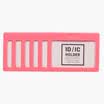Deli 8336 transparent lining certificate card sets work permits staff card horizontal six loaded red