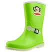 PaulFrank mouth monkey rain boots fashion boots in the tube color water shoes PF1003 green 38 yards