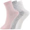 Red beans 3 pairs of socks female socks casual cotton socks solid color knitted plaid small fresh four seasons in the tube socks H7W022
