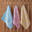 Gold towel home textile cotton twist double embroidery cartoon soft square three loaded