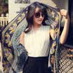 Jingdong supermarket Yimihuasha yimihuasha Women&39s scarves spring&summer sun scarves shawl dual-use scarf color clouds of the South Tibetan green side