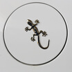 Huan Sheng special XUANSHENGTE xst-bh4 thick solid metal gecko car stickers silver gecko king size 16cm 7cm letter size 95cm 15cm
