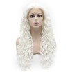 Iwona Synthetic Hair Lace Front Long Curly White Wig