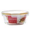 Loctite buckle with steam hole glass crisper microwave oven lunch box glass bowl sealed lunch box lunch box can be used for dumpling box refrigerator storage LLG224T 750ml