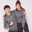 intercrew South Korea 2017 spring couple fitted Korean version of the hooded sweater female loose type hedging baseball clothing ITR1TH31G dark gray 90