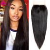 7a Malaysian Straight Closure With Baby Hair Isabel Lace Closure Human Hair Lace Closure 44 inch Free Part Closure