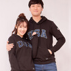 intercrew South Korea 2017 spring couple fitted Korean version of the hooded sweater female loose type hedging embroidered baseball service ITR1TH31G black 105