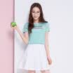 Semir T-shirt short-sleeved T-shirt female Slim Korean summer ladies collar collar 12216000355 black XL