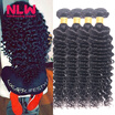 Bouncy Top Quality NLW Products Brazilian Virgin Hair Deep Wave 4 Bundles 8A Unprocessed Free Shipping Full&Thick