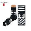 Jingdong Supermarket TOLORINIE business men socks combed cotton color thousands of birds grid business men&39s cotton socks four seasons men socks in the tube socks 3 double K7119M0011