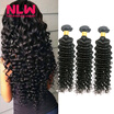 Malaysian Deep Wave Human Hair Extension Virgin Hair Weave 3 Bundles for Black Women Wet&Wavy Human Hair Bundles Sewin Weave