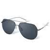 Blue Bluekiki nylon lens sunglasses male color film sunglasses driving mirror sunglasses 5101 silver frame white mercury