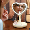 One box surprise early desktop makeup mirror QHZLP-002 rechargeable makeup mirror touch switch can be stored Valentine&39s Day send his girlfriend to send his wife birthday gift gift ivory white