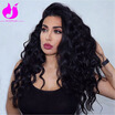 Amethyst 2017 Popular Body Wave Human Hair Wigs 180 Density Virgin Brazilian Full Lace Wigs For Black Women