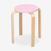 Jingdong supermarket Meadas stool leisure chair small round stool color stool can be stacked small stool pink 12313
