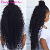 Brazilian Deep Wave With Closure 4 Bundles With Closure Deep Wave Brazilian Hair With Closure Brazilian Deep Curly Virgin Hair