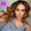 Amethyst 1b30 Ombre Color Lace Front Human Hair Wigs For Black Women 8A Virgin Brazilian Human Hair Bob Wigs