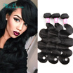 Malaysian Body Wave 3 Bundles Tissage Malaysian Virgin Hair Ms Luna Hair Products Malaysian Body Wave Wet And Wavy Hair Weave