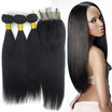 GOSS HAIR 3 Bundles Malaysian Straight Hair With Closure Malaysian Virgin Hair With Closure 8A Cheap Human Hair With closure
