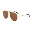 Wood ninety si SM1730095C02 men&women with the same paragraph metal golden frame brown lens double beam fashion sunglasses SM1730095C02 60mm