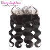 Brazilian Body Wave Ear to Ear Lace Frontal Closure With Baby Hair Bleached Knots Human Hair 13x4 Lace Frontal