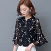 sustory Women&39s Wear 2017 Spring Chiffon Chiffon Sweatshirt Women&39s Clothes Sleeve Sleeve Sleeve Shirt Sleeve Chiffon Chiffon Suckets SU032 White XXXL