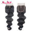 7A Grade Body Wave Hair Lace Closure Bleached Knots Closure 44 Mongolian Virgin Hair Lace Closure Human Hair Free Middle 3 Part