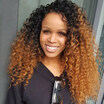 New Arrival 150 Density 7A Two Tone Full Lace Human Hair Wigs 1b30 Ombre Glueless Lace Front Wigs Kinky Curly Human Hair Wig