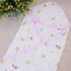 Hi baby gauze baby blanket holding 4 layers of cotton gauze newborn child holding a towel towel gauze cover blanket 90 90CM thick pink