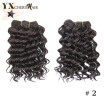 Natural Color Malaysian Deep Curly Synthetic Hair Style 2Pcs Malaysian Synthetic Hair Kinky Curly 100 Kanekalon Hair Bundles Deal