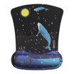 It is cool EXCO memory cotton art wrist mouse pad cute cartoon home office wrist pad cloth non-slip mouse pad MSP011 whale