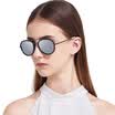 Wei Gou&39s VEGOOS 3111 polarized sunglasses female driver mirror driver sunglasses sunglasses transparent gray frame gray film blue film