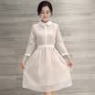 One morning morning 2017 autumn women dress professional dress sexy shirt skirt Slim recliner long skirt S71R0656A7XL white XL